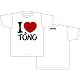 殿といっしょ 眼帯の野望 アイラブ柄Tシャツ ホワイト サイズ:XL 殿といっしょ 眼帯の野望 アイラブ柄Tシャツ ホワイト サイズ:XL