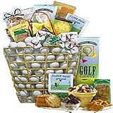 Tee Off Great Golfers Sampler Gourmet Food Gift Tote - Gift Basket