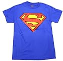 Superman Classic Logo Adult / Guys T-shirt in Royal Blue