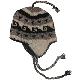 Authentic Soul Wool Ear Flap Sherpa Grey Ski Knit Hat Beanie Mens Womens