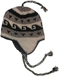 Authentic Soul Wool Ear Flap Sherpa Grey Ski Knit Hat Beanie Mens Womens