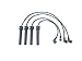 Accel 174023 ProConnect OEM Replacement Straight Tube Boot Black Spark Plug Wires 4pc Set