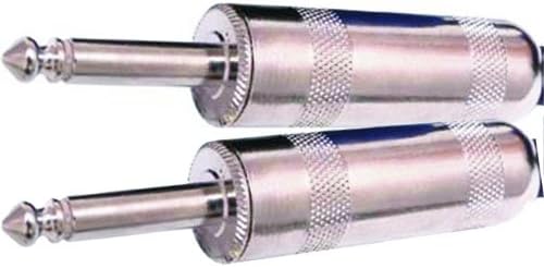 1/4" Heavy Duty Large Barrel Male Mono Plug - One Pair