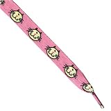 Laces - Cat (Pink/Yellow) Wide Laces - 13026