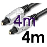 TOS Link TOSLink Optical Digital Audio Cable HQ 6mm Lead 4m