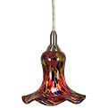 Watermelon Art Glass Urn Pendant - 7.5x9"
