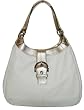 Coach Soho Leather Large Lynn Hobo Handbag 17092 White Gold