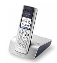 T-Com Sinus A 301 schnurloses DECT-Telefon mit Farbdisplay und Anrufbeantworter lichtsilber / schwarzblau