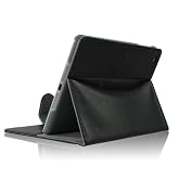 ZuGadgets Black/Stylish Folio Design PU Leather Protective Skin Smart Stand Case Cover Wallet with Card Slot for Apple iPad Mini (4286-8)