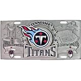 Tennessee Titans Zinc License Plate - NFL Football Fan Shop Sports Team Merchandise