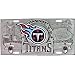 Tennessee Titans Zinc License Plate - NFL Football Fan Shop Sports Team Merchandise Image