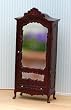 Dollhouse Miniature Hand Carved Mahogany Armoire