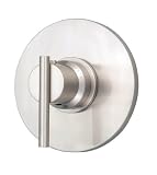 Danze D562058BNT Parma Single Handle 3/4-Inch Thermostatic Shower Valve Trim Kit, Brushed Nickel (Valve Not Included)