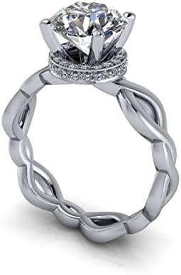 Violetta Engagement Ring Russian Brilliant Round Cut