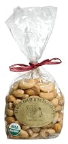 Bergin Nut Company Organic Gift Bags - Cashews, Roasted & Salted, 6-Ounce Bags (Pack of 3)