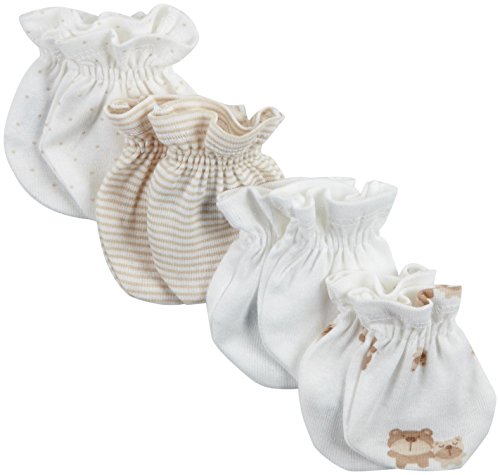 Gerber Unisex Baby 4 Pack Mittens - Bears