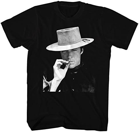 Clint Eastwood - Mens Smoke T-Shirt, Size: Medium, Color: Black
