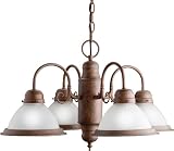 Kichler Lighting 1648OB Cape May 4 Light Chandeliers in Olde Brick