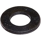 Steel Flat Washer, Black Oxide Finish, ASME B18.22.1, 5/16" Screw Size, 11/32" ID, 11/16" OD, 0.065" Thick (Pack of 100)