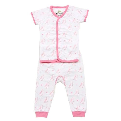 Mademoiselle papillon Night wear Set 【ピンク(バードインコ） size:90】