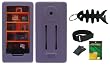 Pink Silicone Skin Case Microsoft Zune HD 16GB 32GB Series Bundle kit Set + LCD Screen Protector + Adjustable Armband + Blet Clip + Fishbone Keychain