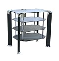 Centurion GT14 Black Hifi/LCD/Plasma Stand in Black Glass and  Chrome