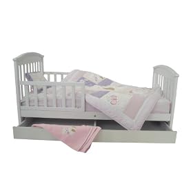 Dream On Me Mission Style Toddler Bed with Storage Drawer