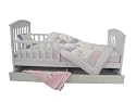 Dream On Me Mission Style Toddler Bed with Storage Drawer, White