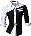 jeansian Men's Slim Fit Long Sleeves Casual Shirts