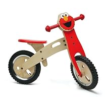 Sesame Street Childs Wooden Training Bike - Elmo