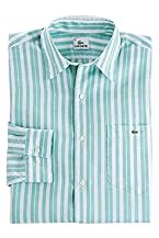 Long Sleeve Washed Linen / Cotton Stripe Shirt