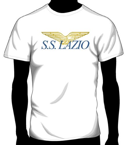 S.S. Lazio Basic Logo Tee, Adult XX-Large - White