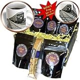 Scenes from the Past Magic Lantern Slides - San Francisco Southern Pacific Railroad Caboose Black and White - Coffee Gift Baskets - Coffee Gift Basket