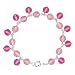 Prettiest Pinks Dangling Beads Clasp Bracelet