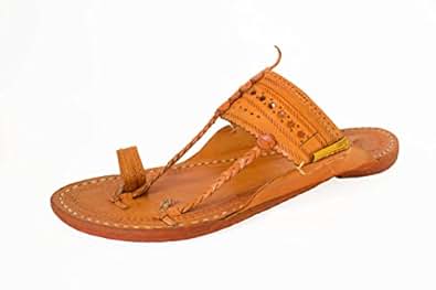 leather kolhapuri slippers