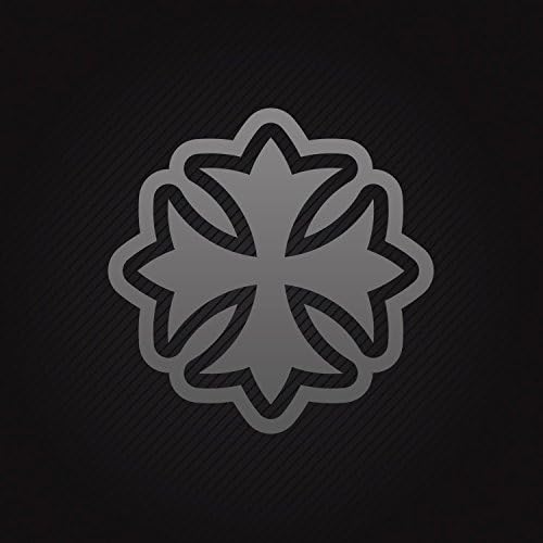 Stickers Decal Cross Patonce Fleury Symbol Weatherproof Skate Specia Dark_Gray (2 X 2 In)