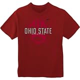 Nike Ohio State Buckeyes Boy's 4-7 Short Sleeve Practice T-Shirt Kids Size 4