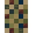 Carpet Art Deco Life 2 x 3 Cubitus/Green Area Rug