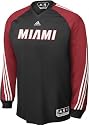 Miami Heat adidas Black On-Court Long Sleeve Shooting Shirt