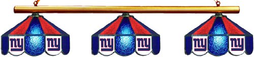 New York Giants Pool Table Light - Stained Glass Shades