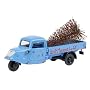 Schuco 450255400 - Tempo Dreirad Ludolfs, blau, Pritsche mit Baum,  Sammlermodell, 1:43