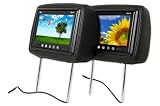 Tview T921pl-black Car Headrests with 9 Inch Tft-lcd Monitors
