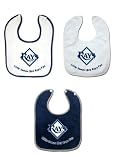 Tampa Bay Rays 3 Pack Snap Bib Set