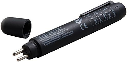 NavPlus Brake Fluid Tester Automotive Shop Tools Diagnostic Testing Tool Auto Brakes Calibrated for DOT 4 Brake Fluids (Battery Included)