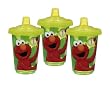 Munchkin Sesame Street Re-Usable Twist Tight Spill-Proof Cups, 10 Ounce, 3 Pack