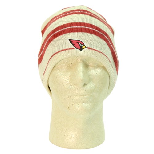 Arizona Cardinals Oatmeal Striped Winter Knit Hat - Red / Oatmeal