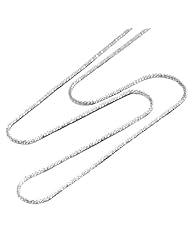 16" 1.0MM Sparkle Chain in 14K White Gold