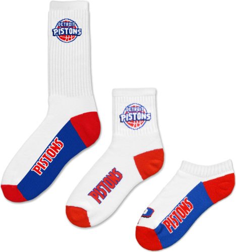 Detroit Pistons Men's 3-Pair Sock Pack