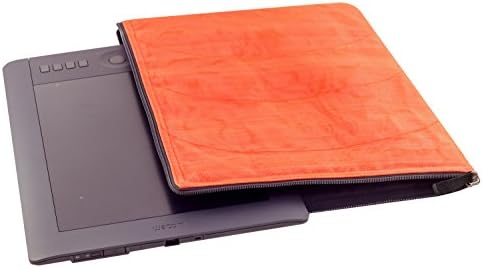 Vegan Eco-friendly Padded Sleeve / Carrying Case for Intuos 4 / Intuos 5 / Intuos Pro Medium Tablet / 15" Laptop