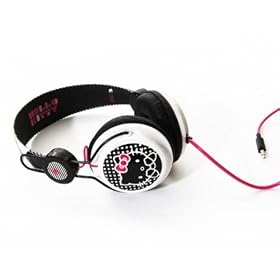 Casque audio coloud Hello Kitty Comics - Couleur Noir pour le ZTE Blade